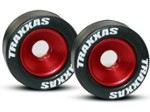 Red Wheelie Bar Wheels and Rubber Tires